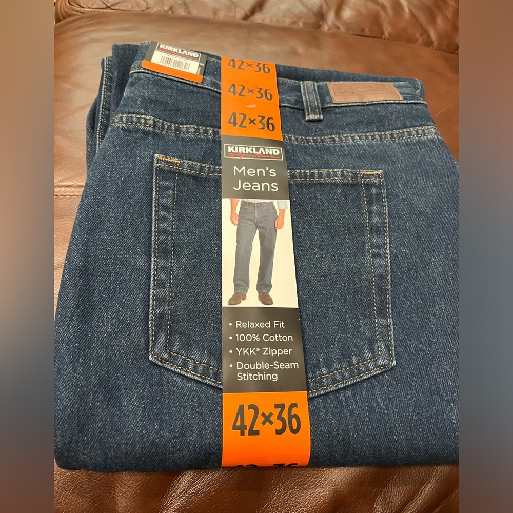 NWT Kirkland Signature Jeans 42x36
